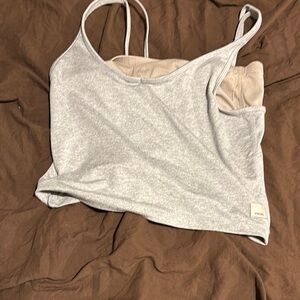 Vuori Gray Crop Top
